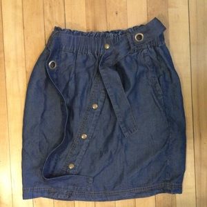 Splendid button up skirt